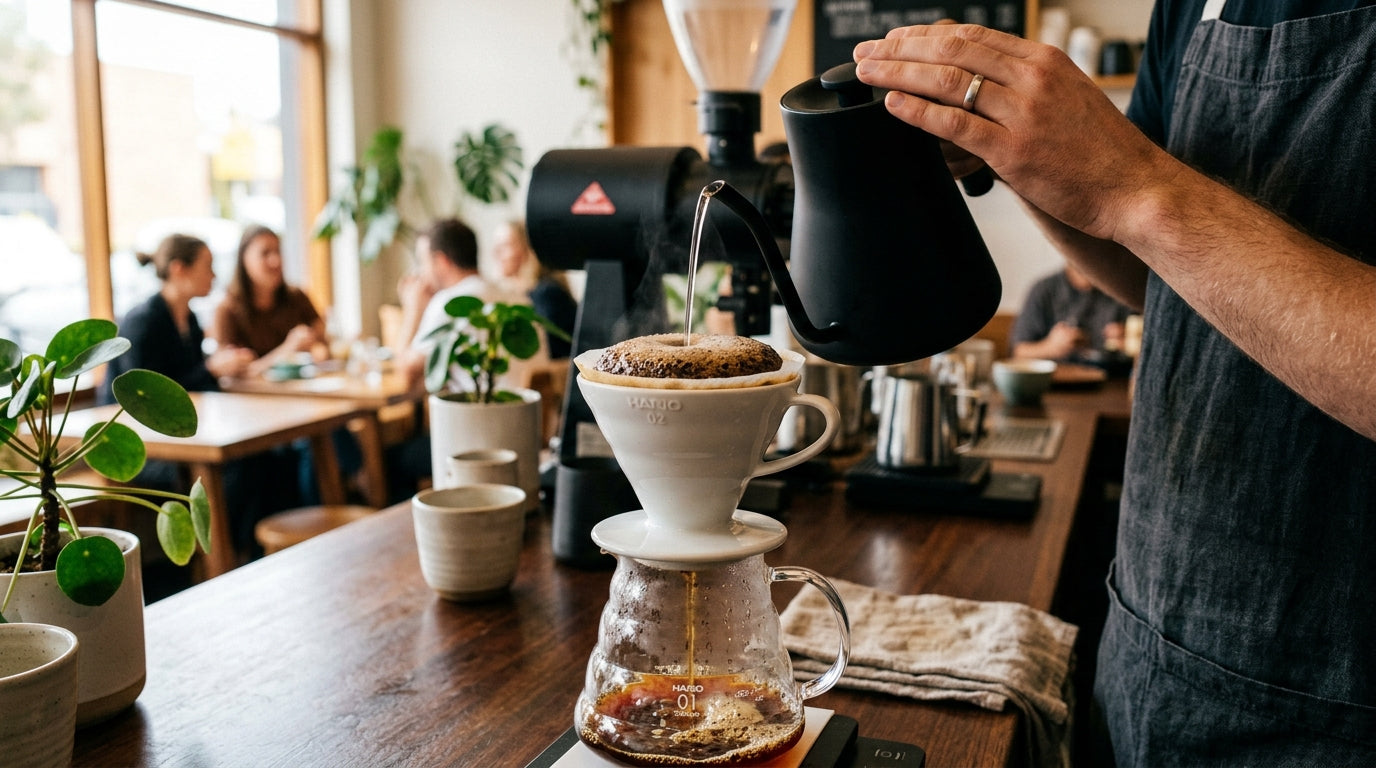 Specialty Pour Over Coffee V60 Brewing